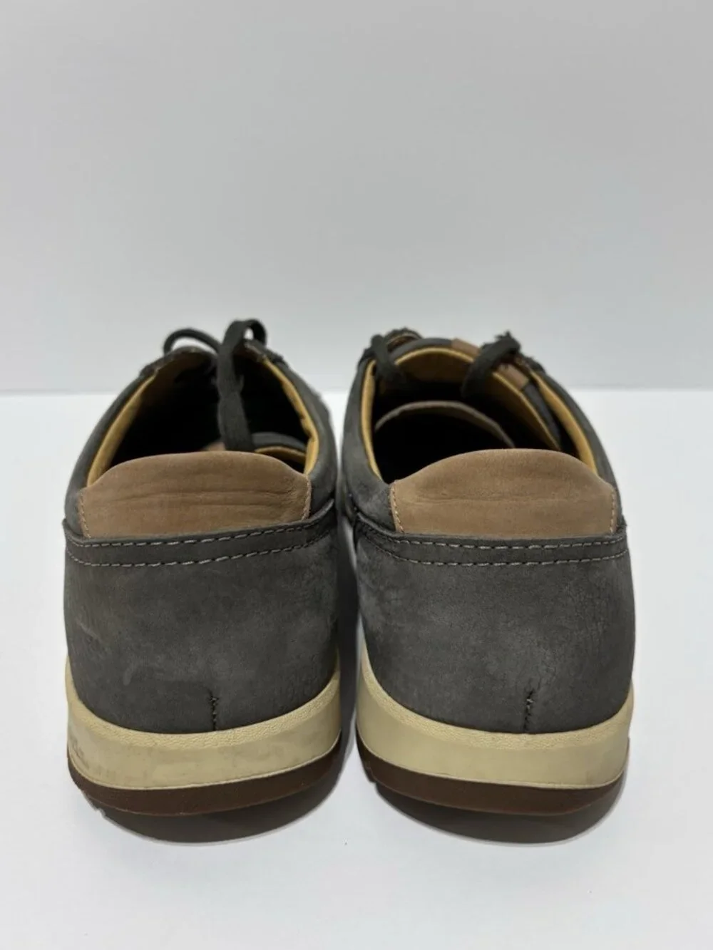 Mephisto Men’s Ludo Gray Leather Sneakers, Size 9.5 M